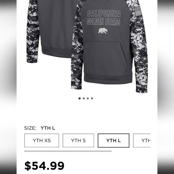 AWESOME CALIFORNIA OHT MILITARY GOLDEN BEARS HOODIE - Picture 2 of 10